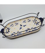 Temp-Tations By Tara Old World Serving Tray Platter with metal rack  - €19,56 EUR