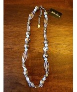 Cookie Lee Faceted Glass Necklace "New With Tags"Jewelry-Fashion-Vintage-Antique - $9.95