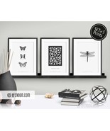 Set of 3 Trend Prints, Butterflies, Garden of Eden, Dragonfly, Fashion P... - $30.00+