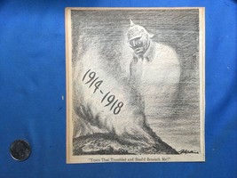 World War 2 WW2 Comic Sketch ORIGINAL From newsprint - WILHELM II KAISER - €17,30 EUR