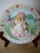 1994 Cherished Teddies Mary Had A Little Lamb Nursery Plate - £17.20 GBP