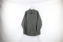 Vintage LL Bean Mens Medium Faded Wrinkle Resistant Collared Button Shirt Plaid - £27.21 GBP