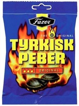 TYRKISK PEBER (Turkish Pepper) candy x 24 bags 150g FAZER Finland *BEST ... - £102.89 GBP