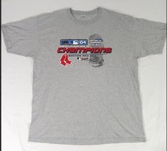 Boston Red Sox 2004 Champions MLB World Series MLB Gray T-Shirt Mens XL - £15.75 GBP