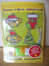 Build A Bear 4pc. Christmas Suncatcher Ornaments  - £7.99 GBP