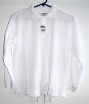 Boys Shirt pull over Genuine Long Sleeve White School Shirt Size Medium ... - $6.36