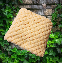 Fluffy Baby Blanket, Size 85/80cm, Color - light yellow, Handmade Baby Blanket - £31.97 GBP