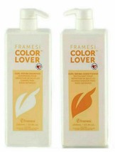 Framesi Color Lover Curl Define Shampoo &amp; Conditioner Liter/33.8 fl oz Duo - £47.47 GBP