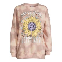 No Boundaries Juniors &#39;Happy Mind&#39; Pullover Graphic Print Sweatshirt Moc... - £17.61 GBP