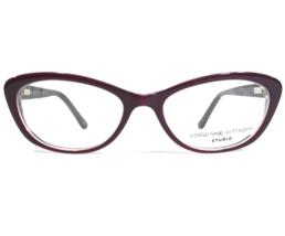 Adrienne Vittadini Eyeglasses Frames AV532S PUR Clear Purple Cat Eye 50-16-135 - £33.62 GBP