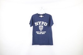 Vintage Streetwear Mens Small Distressed NYPD New York City Short Sleeve T-Shirt - £23.70 GBP