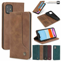 Leather Wallet Magnetic Flip cover Case For iPhone 12 Pro Max 11 Xs 8 7 6+ - £42.52 GBP