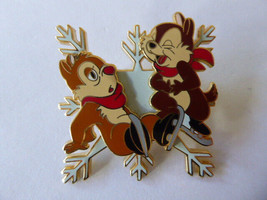 Disney Trading Pins 35555 DL - Chip and Dale - Ice Skating - Snowflake - Win - £36.48 GBP