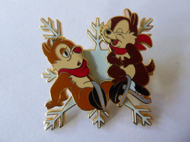 Disney Trading Pins 35555 DL - Chip and Dale - Ice Skating - Snowflake - Win - £36.51 GBP