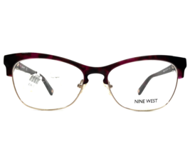 Nine West Brille Rahmen NW8002 630 Weinrot Schildplatt Gold Cat Eye 52-1... - £57.39 GBP