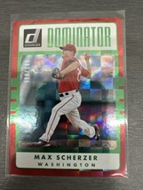 2017 Donruss Dominators Red #D10 Max Scherzer /149 - £3.18 GBP
