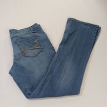 LEI Ashley Low Rise Junior Bootcut Jeans Blue Cotton Blend Denim Size 15 (34×33) image 2