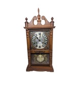 Vintage Beacon, all wooden 31-Day Wall Clock With Key; Peacock Design On... - $1,471.11 MXN