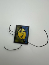 Vintage Artisan Handmade Brooch Signed Johnson Picasso Style - £15.57 GBP