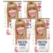 Pack of (4) New Clairol Nice &#39;n Easy Permanent Hair Color, [9A] Light Ash Blonde - £35.43 GBP