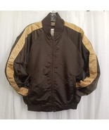 Vintage TEMPCO Jacket 60s 70s Garage Windbreaker Zip Front Brown Nylon L... - $195.49 CAD