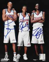 Lamar Odom Darius Miles Quentin Richardson Signed LA Clippers 8x10 photo COA - £108.24 GBP