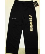 NWT Nike Florida State FSU Seminoles black Therma Fit Stay Warm Pants Boy S - $37.62