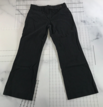 Derek Lam Pants Womens 4 Black Pinstripe Back Pocket Bootcut Cotton Blend - $65.14