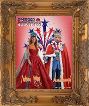Donald Trump and Melania Trump King and Queen Gold signature edition. 16... - $24,750.00