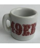 Vintage NFL Mini Coffee Cup Mug San Francisco 49ers  1.25&quot; Collectible M... - £10.16 GBP