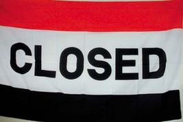 CLOSED FLAG FL023 flags banners advertisement banner 3 x 5 large sign cl... - $174.02 MXN