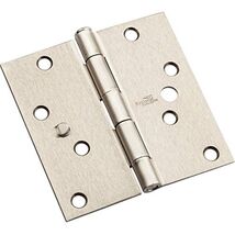 NATIONAL MFG CO N830404 Satin Nickel Square Door Hinge, 4" - $27.56
