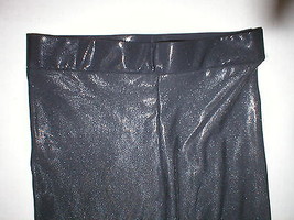 NWT New Womens S Delphine Murat Paris Pants Skinny Black Leggings Shimmer France - £189.48 GBP