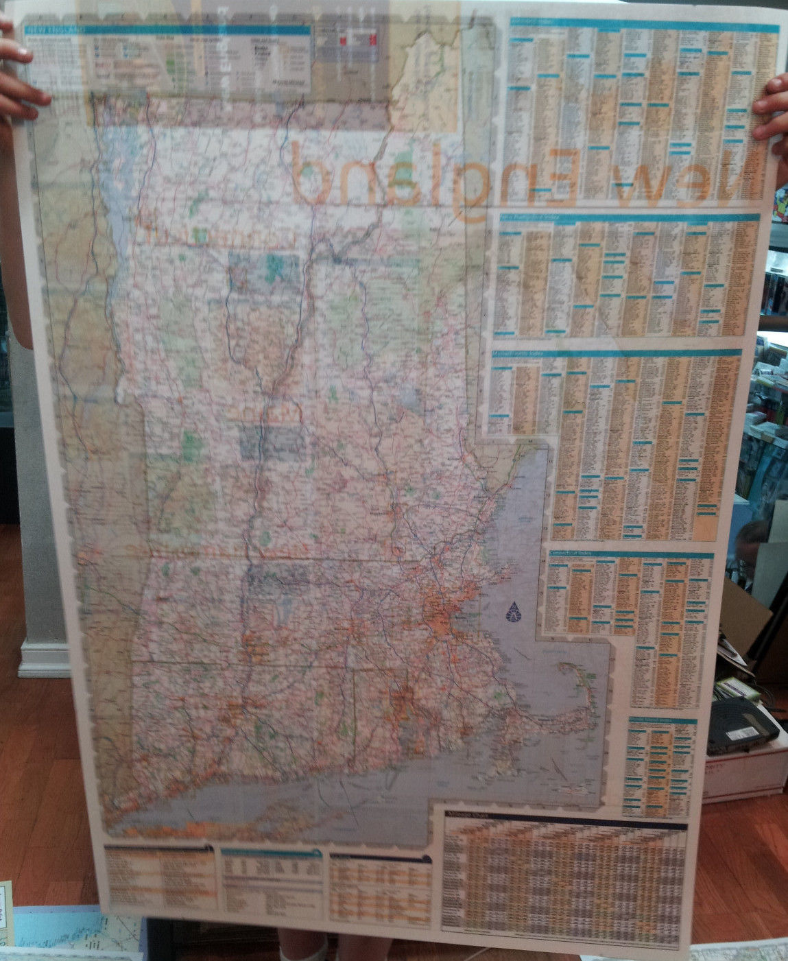 Map Of New England Highway