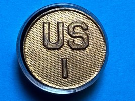 CIRCA 1910-1937, U.S. I REGIMENT, COLLAR DISK, TYPE I, ENLISTED, U.S. ARMY - €12,96 EUR