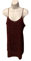 Vassarette  Vintage Nightie Burgundy Crushed Etched Velvet Rose Small Nightgown - £15.90 GBP