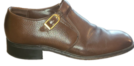 Dr. Scholls Shiny Brown Casual Flexible Shoes Men&#39;s Size 7.5 Slip-On - £22.52 GBP