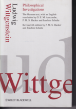 Philosophical Investigations, Wittgenstein, Hacker, Schulte book - $113.67