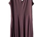 A N Day  Knit Dress  Womens Size S V Neck Purple Sleeveless Fit and Flare - £11.60 GBP