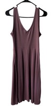 A N Day  Knit Dress  Womens Size S V Neck Purple Sleeveless Fit and Flare - £11.35 GBP