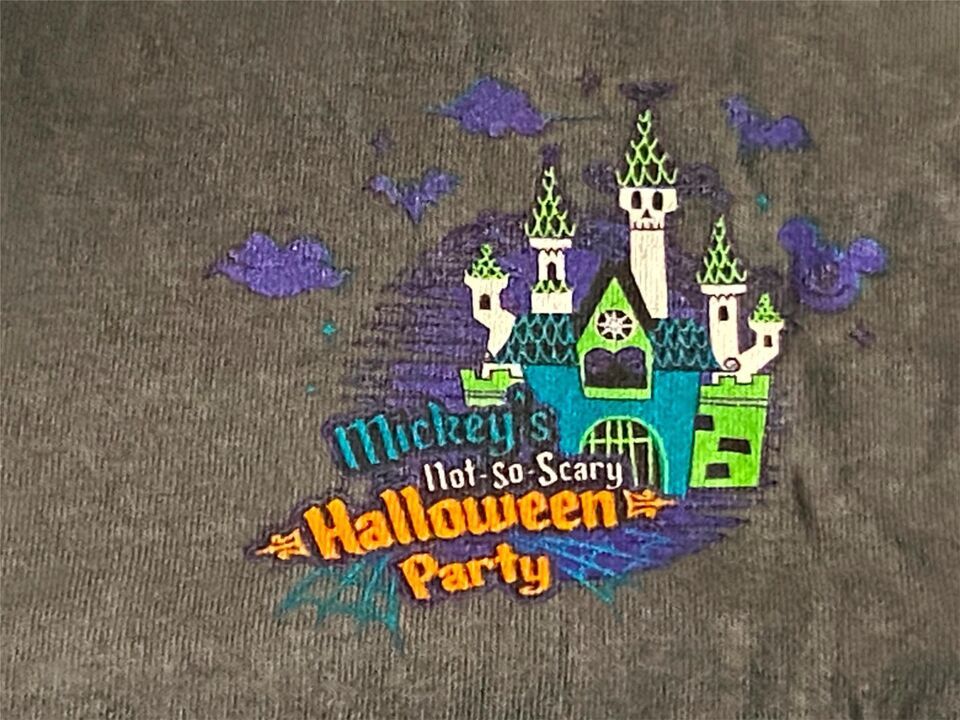 Primary image for Disney Mickey's Not So Scary Halloween Party 2023 Adult T-Shirt Glow in Dark M