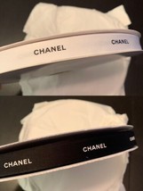 Lot Of 2 Chanel Classic 100m Ribbon Roll One Black Full Roll+One White Full Roll - £155.75 GBP