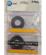 ONN 2-Pack Blank Recording Cassette Tapes 90 Minute Audio Cassettes - $12.17 CAD