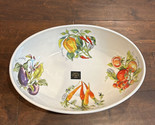Effetti 14&quot;x10&quot; Pasta/Serving Bowl Vegetables, Handmade in ITALY  NEW - £35.96 GBP