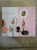 Portable Selfie Video Ring Light Zoom Phone Holder Vanity Mirror Table Lamp - £7.98 GBP