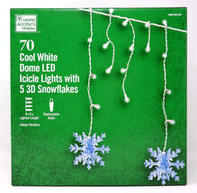 HOME ACCENTS HOLIDAY 1000 006 487 70CT COOL WHITE LED ICICLE W/FLAKES - ... - €15,19 EUR