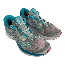 Saucony Women Shoe Size 9.5 Zealot ISO 3 Women&#39;s Grey/Teal/Pink Running ... - £34.75 GBP