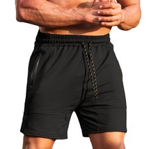 Men&#39;S Gym Workout Shorts Quick Dry Bodybuilding Weightlifting Pants Trai... - £22.74 GBP