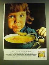 1966 Lipton Chicken Noodle Soup Ad - Okay - so she did tell Daddy about ... - £14.77 GBP