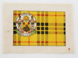1910's Tobacco Silk Macleod tartan flag # 3 in Series - $9.99